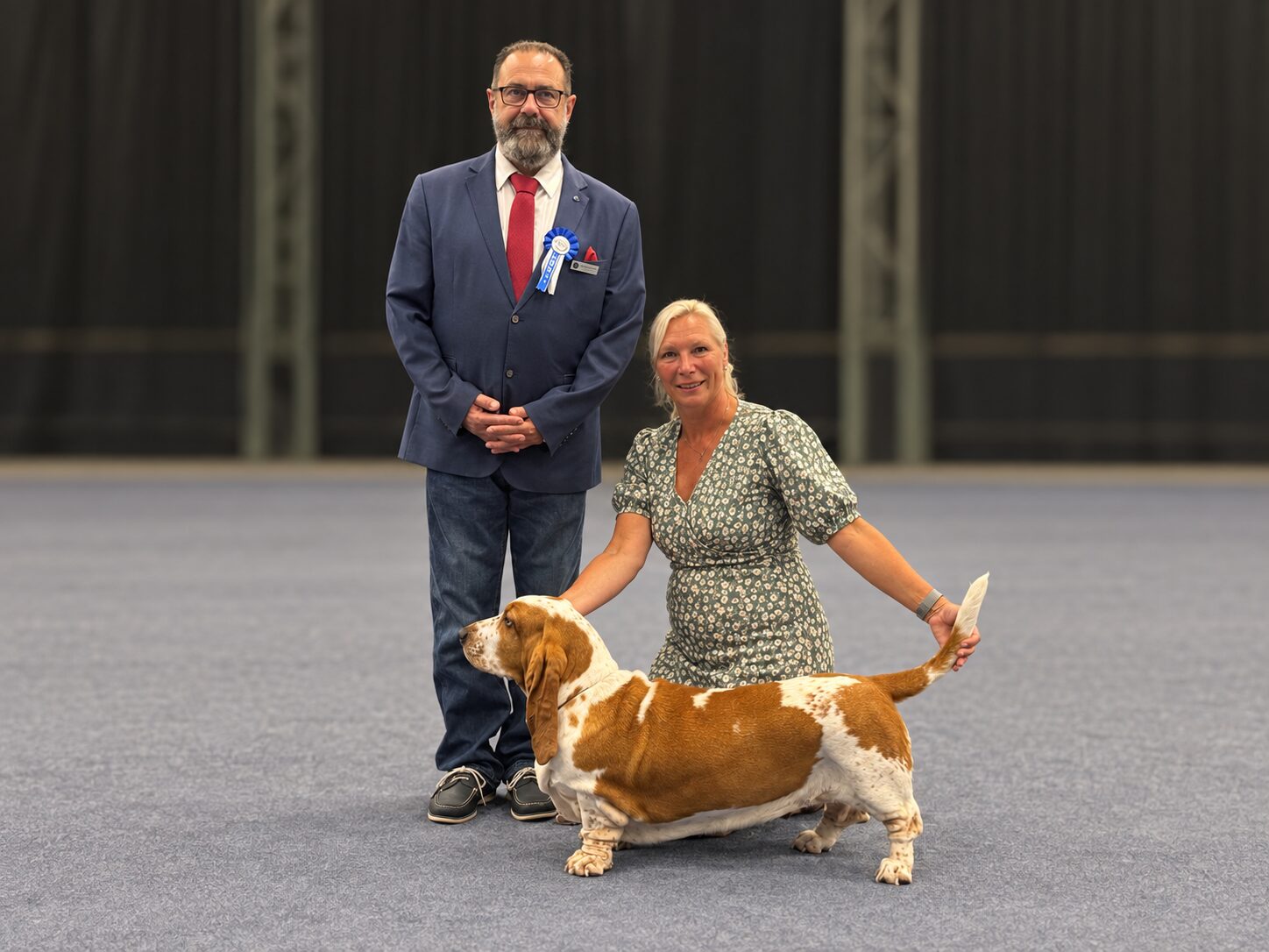 Eefje met de keurmeester in Genk