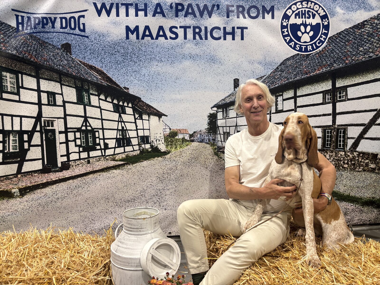 Dia in het fotohokje van Maastricht